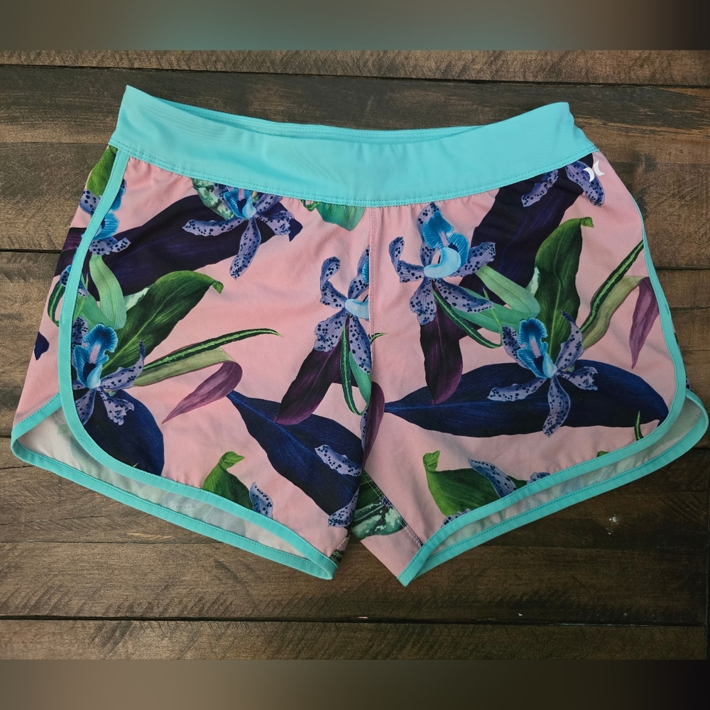 Hurley Teal Athletic Shorts